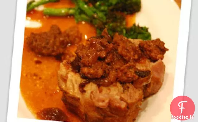Longe De Porc Farcie Aux Saucisses Et Au Porc