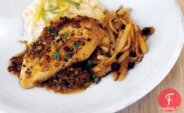 Poulet à la Bière et aux baies de Genièvre