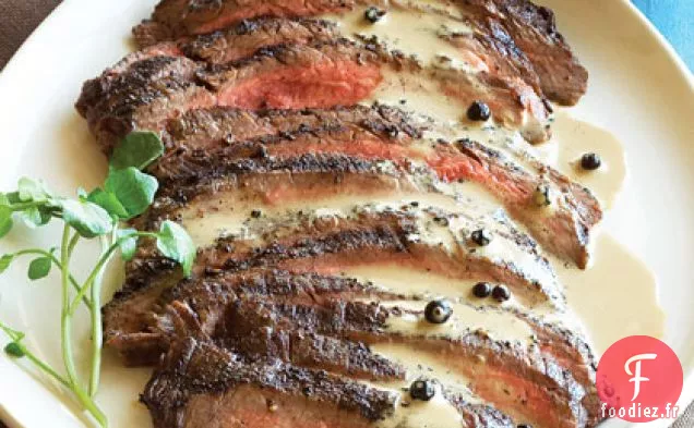 Steak de Flanc au Gin et aux Épices
