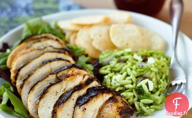 Poulet Saumuré À La Bière Sur Le Gril