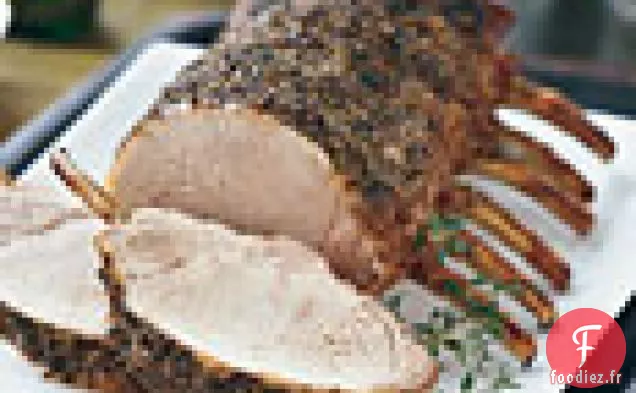 Rôti de Côte De Porc Saumurée aux Herbes