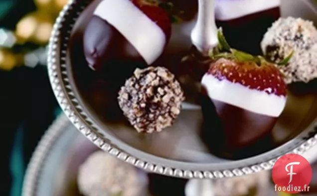 Fraises Enrobées De Chocolat Blanc