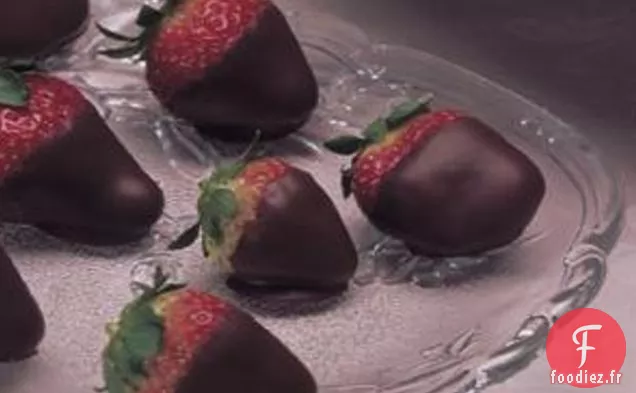 Fraises Trempées au Chocolat Crémeux