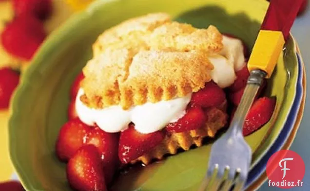 Shortcakes aux fraises fondants