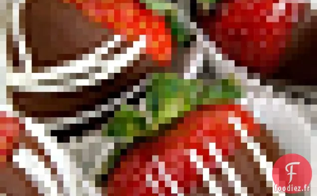 Fraises trempées au chocolat