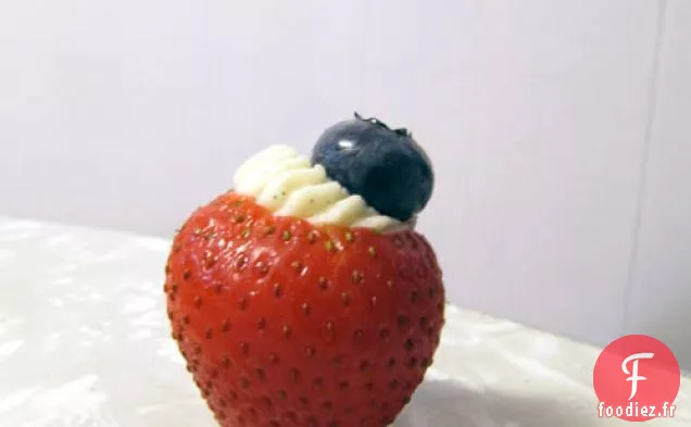 Fraises Farcies Rouges + Blanches + Bleues