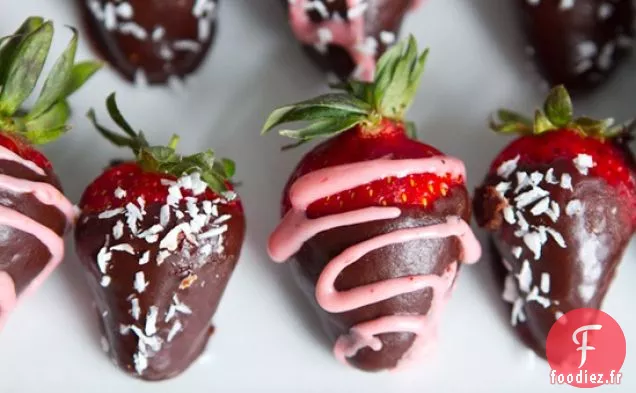 Fraises Enrobées De Chocolat À Partir De Zéro