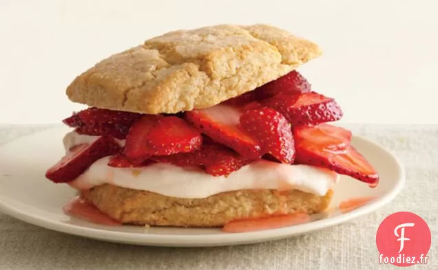 Sablés aux fraises aux amandes et à l'avoine