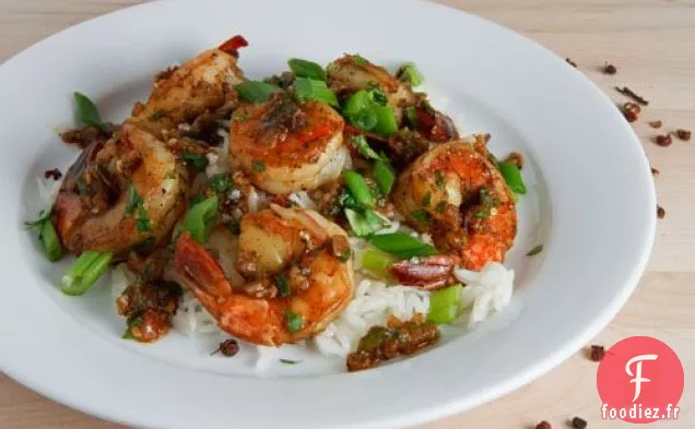 Crevettes au Poivre du Sichuan