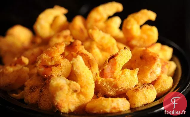 Crevettes au Pop-Corn Cuites au Four Saines