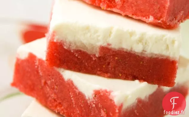 Barres De Fraises Et De Crème