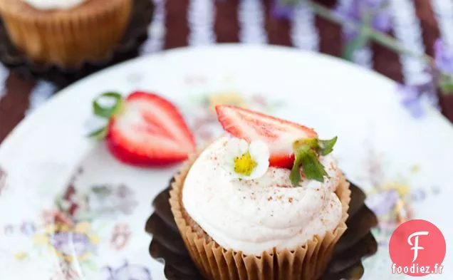 Cupcake Au Chocolat Et aux Fraises