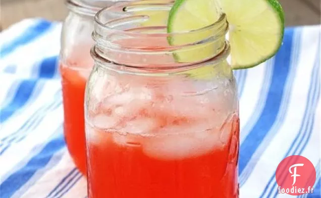 Refroidisseurs de Vodka à la Fraise et au Citron Vert