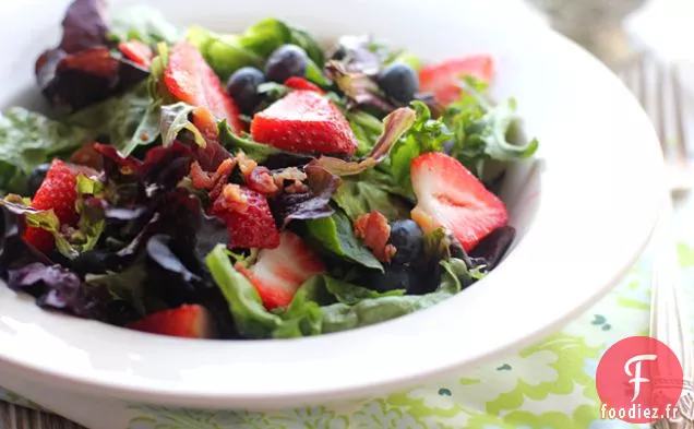 Vinaigrette parfaite aux fraises et aux graines de pavot