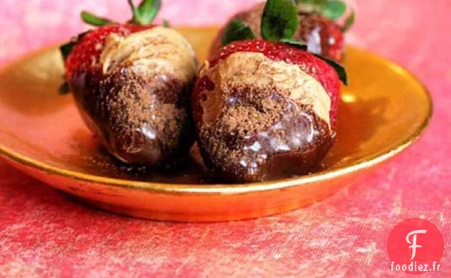 Recette de Fraises au Chocolat au Beurre d'Arachide