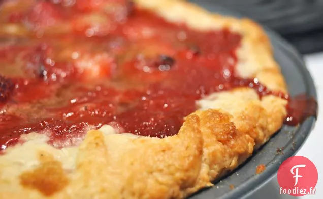 Tarte à la Fraise Et à la Rhubarbe