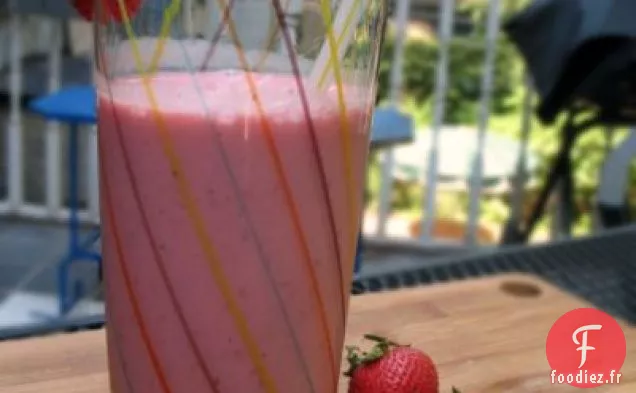 Lassis aux Fraises Mousseux, Crémeux Et Rafraîchissant