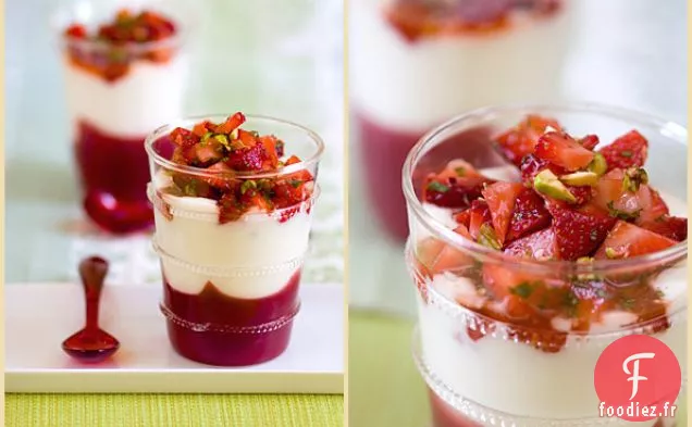 Verrine au Yogourt aux Fraises