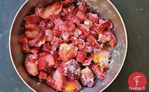 Tarte à la Fraise Et à la Rhubarbe