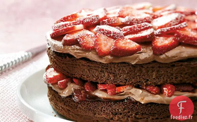 Shortcake aux Fraises Double Chocolat