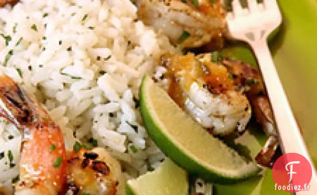Souper simple: Crevettes grillées à la Tequila et à l'orange