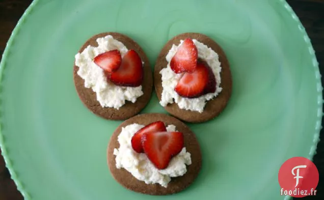 Tartelettes à la fraise et à la ricotta