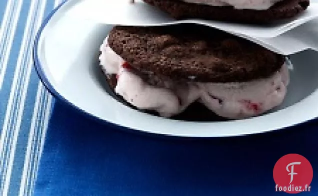 Sandwichs glacés à la Fraise et au chocolat