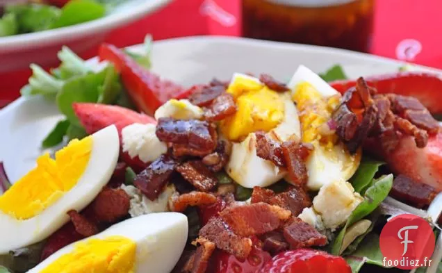 Salade Printanière Aux Fraises Et Vinaigrette Balsamique