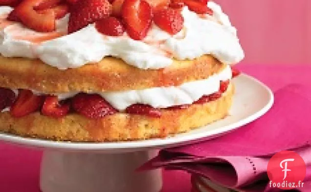 Gâteau à la Crème aux Fraises