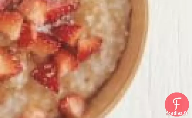 Porridge Irlandais Aux Fraises Et à La Crème