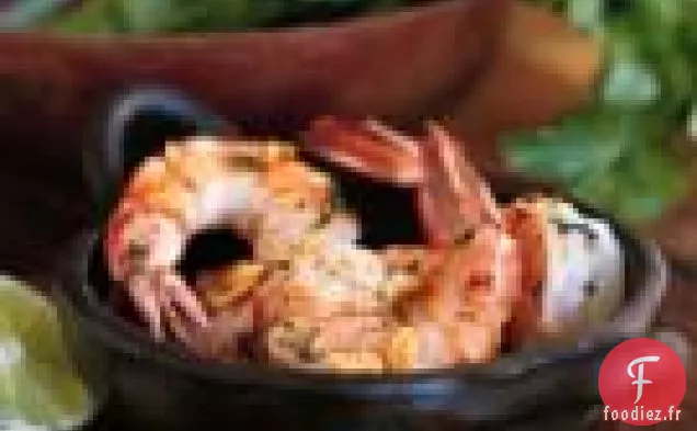 Crevettes Frites À L'Ail Grillé Sucré
