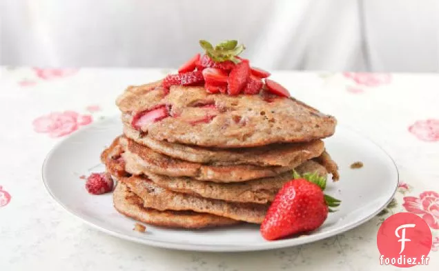 Crêpes aux Fraises de Blé Entier