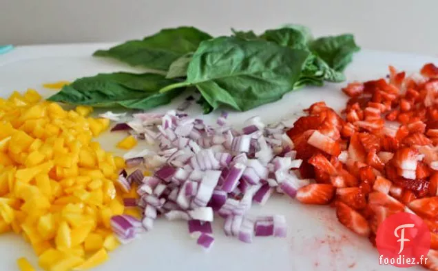 Salsa Fraise Mangue Basilic