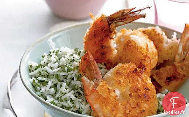 Crevettes à la Noix de Coco avec Sauce à la Mangue Ardente