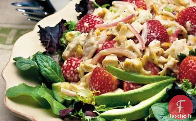 Salade de Poulet et Fraises