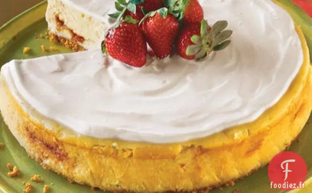 Gâteau au fromage Irlandais à la Fraise et à la Crème