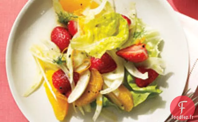 Salade De Fraises, Fenouil Et Orange
