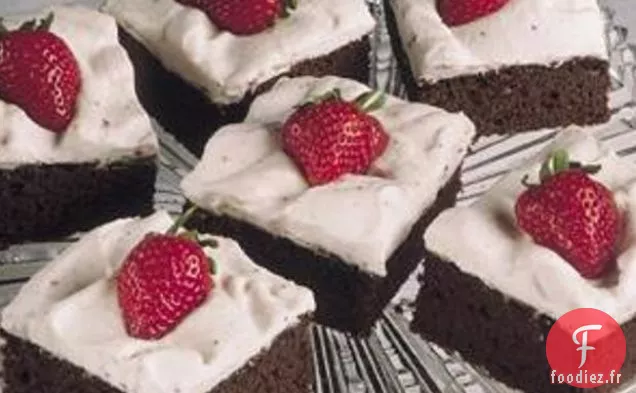 Carrés Mousseline Chocolat-fraise