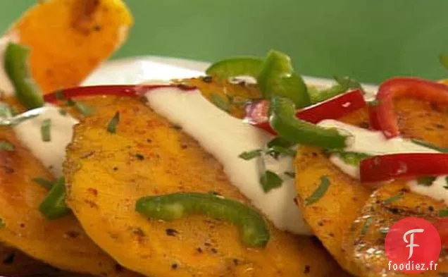Mangue Grillée Épicée à la Crème