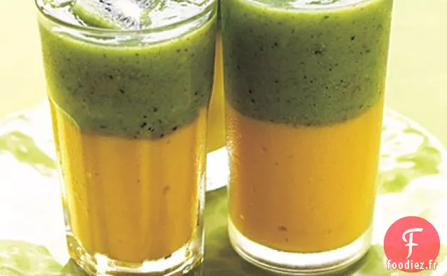 Smoothie au Thé Vert - Kiwi et Mangue