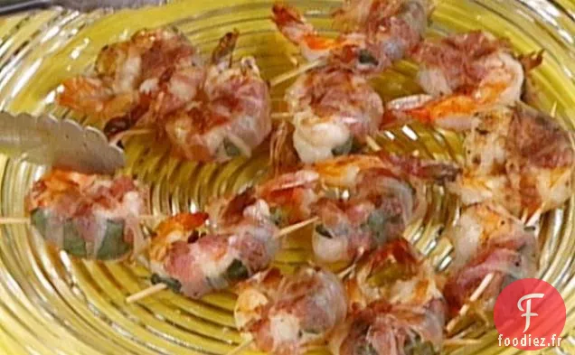 Crevettes Géantes d'Elsa à la Sauge et à la Pancetta