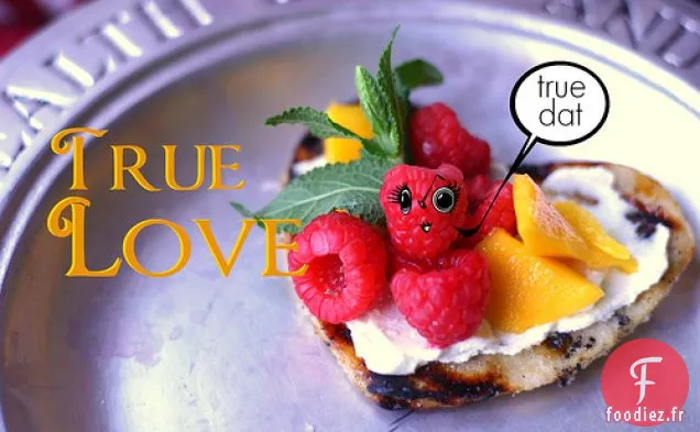 Coeurs Tostada Grillés Au Caramel Et Mascarpone À La Vanille Miellée