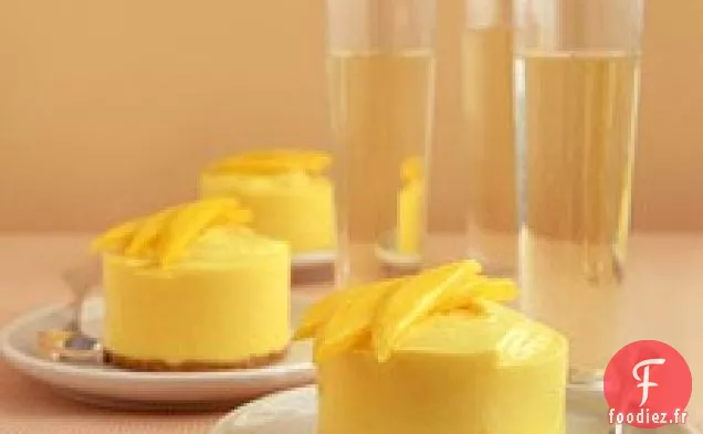 Gâteaux à la crème de mangue surgelés