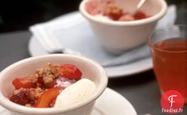 Crumble Framboise, Nectarine Et Mangue