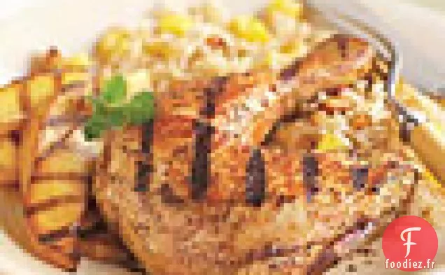 Poulet Façon Tandoori Grillé et Mangues au Riz Mangue Jasmin