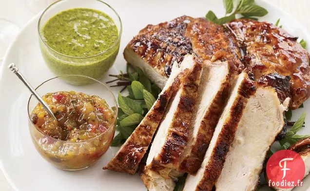 Poitrine De Dinde Glacée à la Mangue