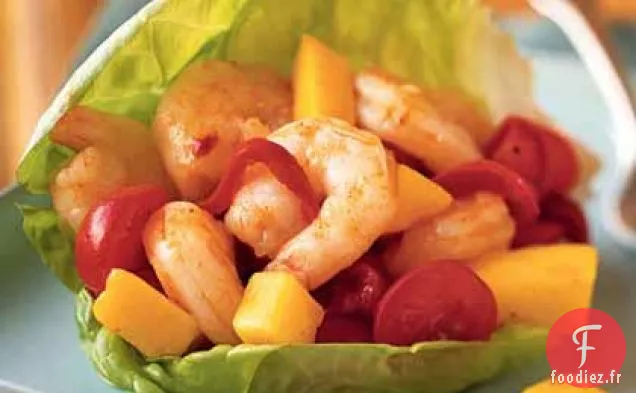 Salade de Mangues et Crevettes