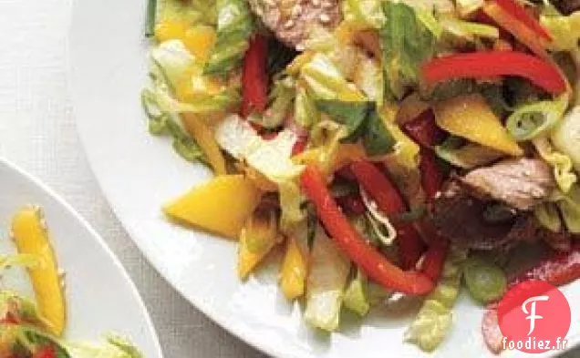 Salade De Steak Asiatique À La Mangue