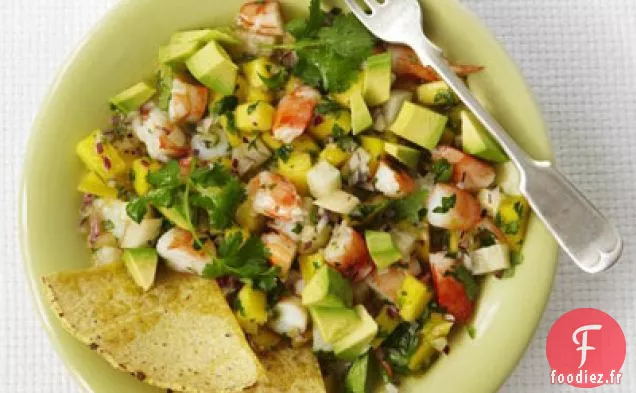 Crevettes aux Agrumes Tropicaux