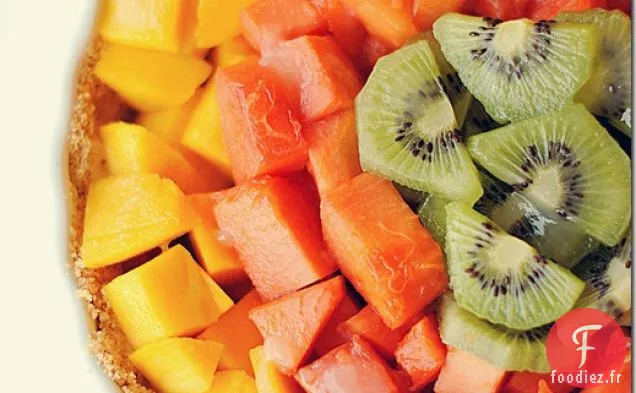 Tarte aux Fruits Tropicaux Glacés